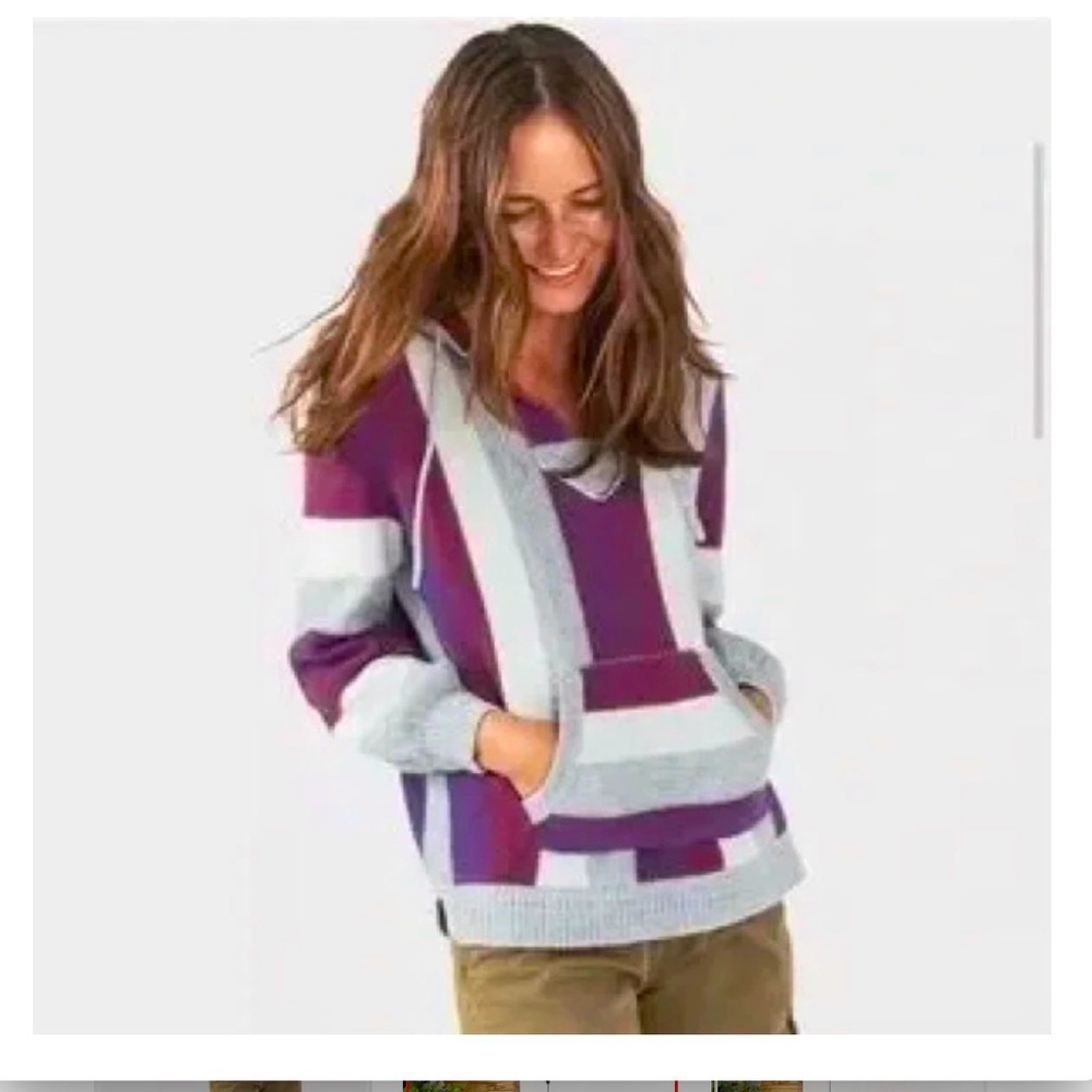 Faherty exclusive high quality wool and cashmere hoodie sweater